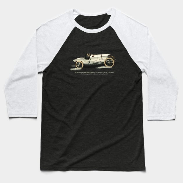 1915 Indianapolis 500 Mercedes DePalma Baseball T-Shirt by AlexBook